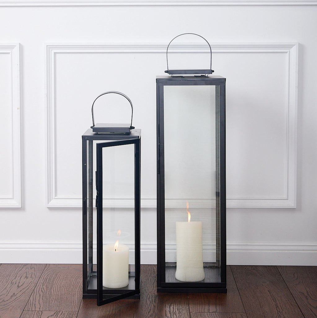 Square Lanterns Black Styled