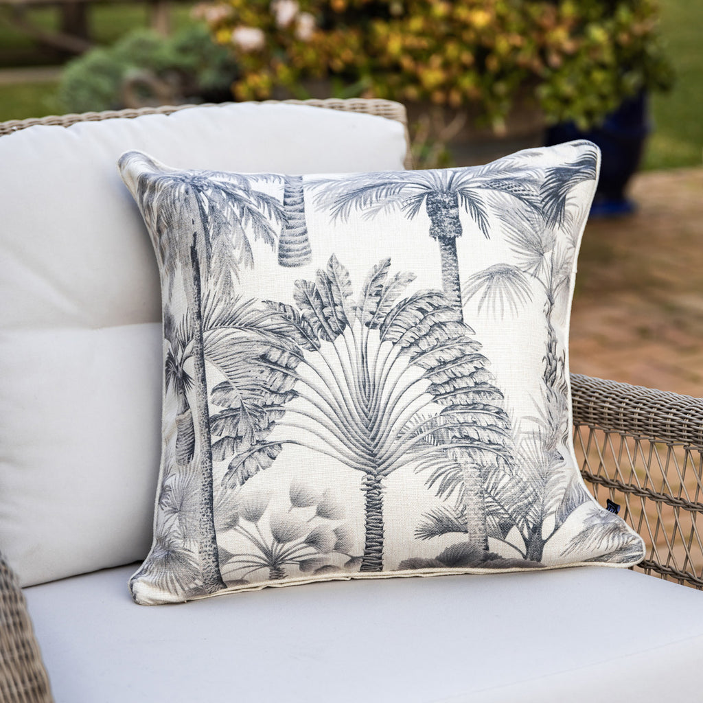 St Lucia Outdoor Cushion Cover Black Styled