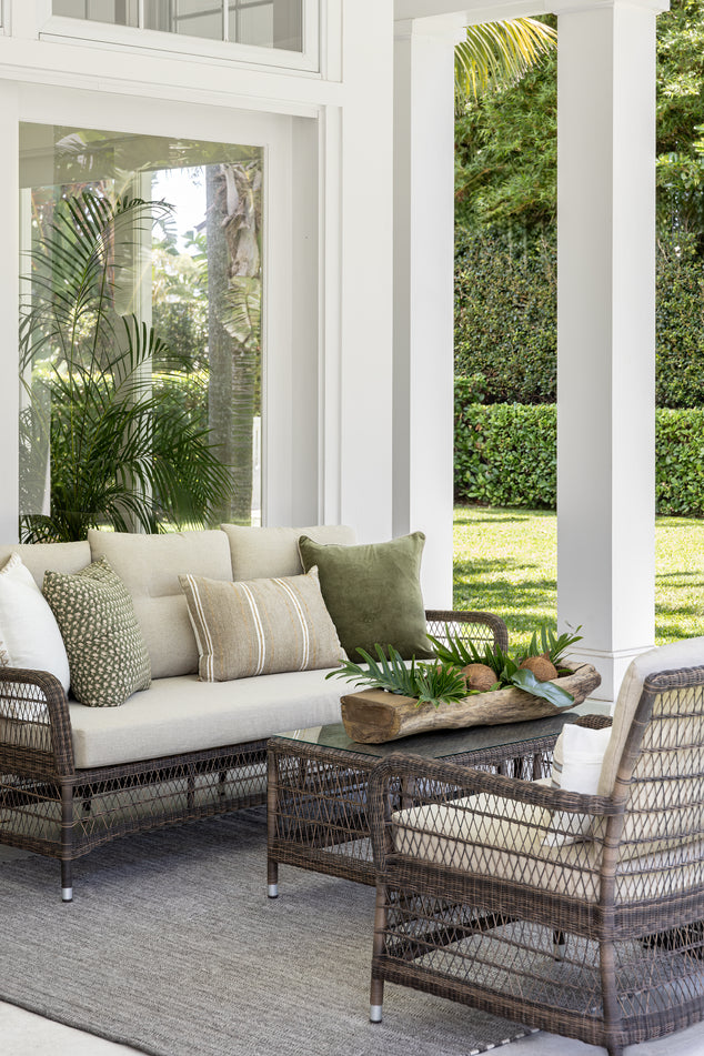 Summer Island Lounge Area with Chair, Sofa, and Table