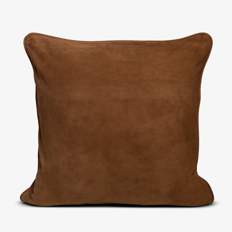 Tan Suede Cushion Cover 50x50cm Front