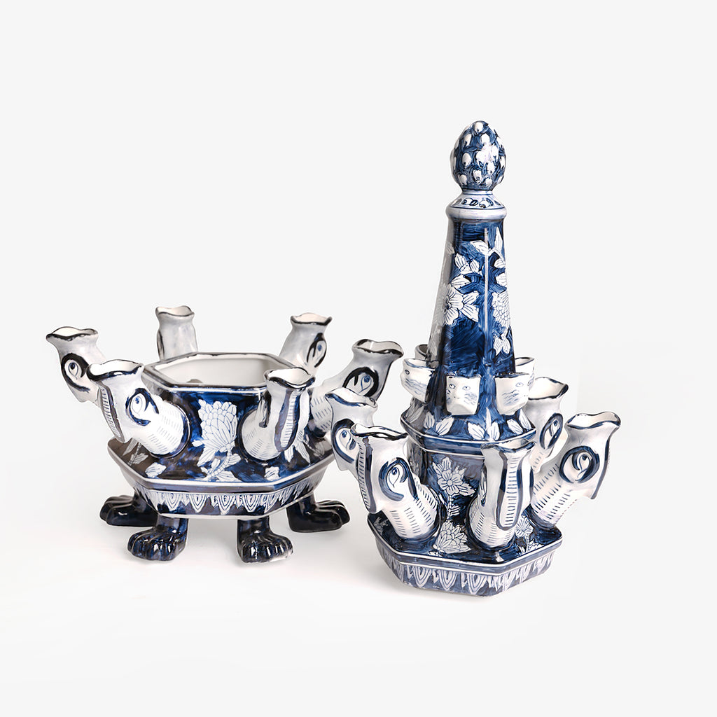 Dynasty Tulip Decorative Vase Open Details