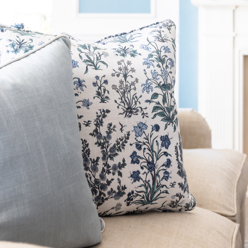 Verdant Forget-Me-Not Cushion