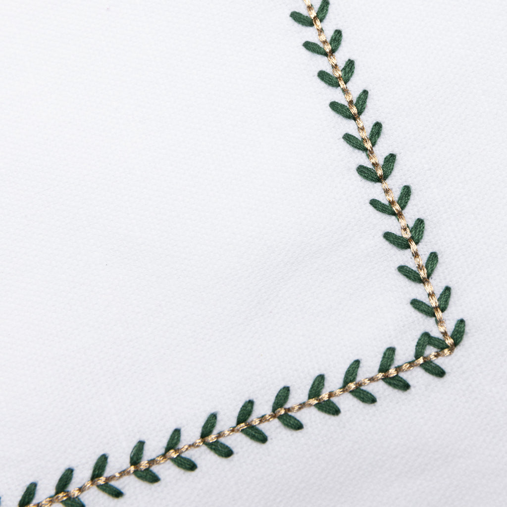 Vine Leaf Table Runner Detail