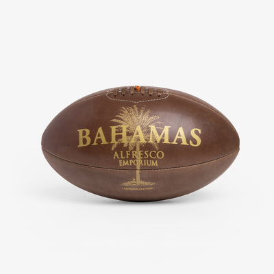 Vintage Leather Rugby Ball Front