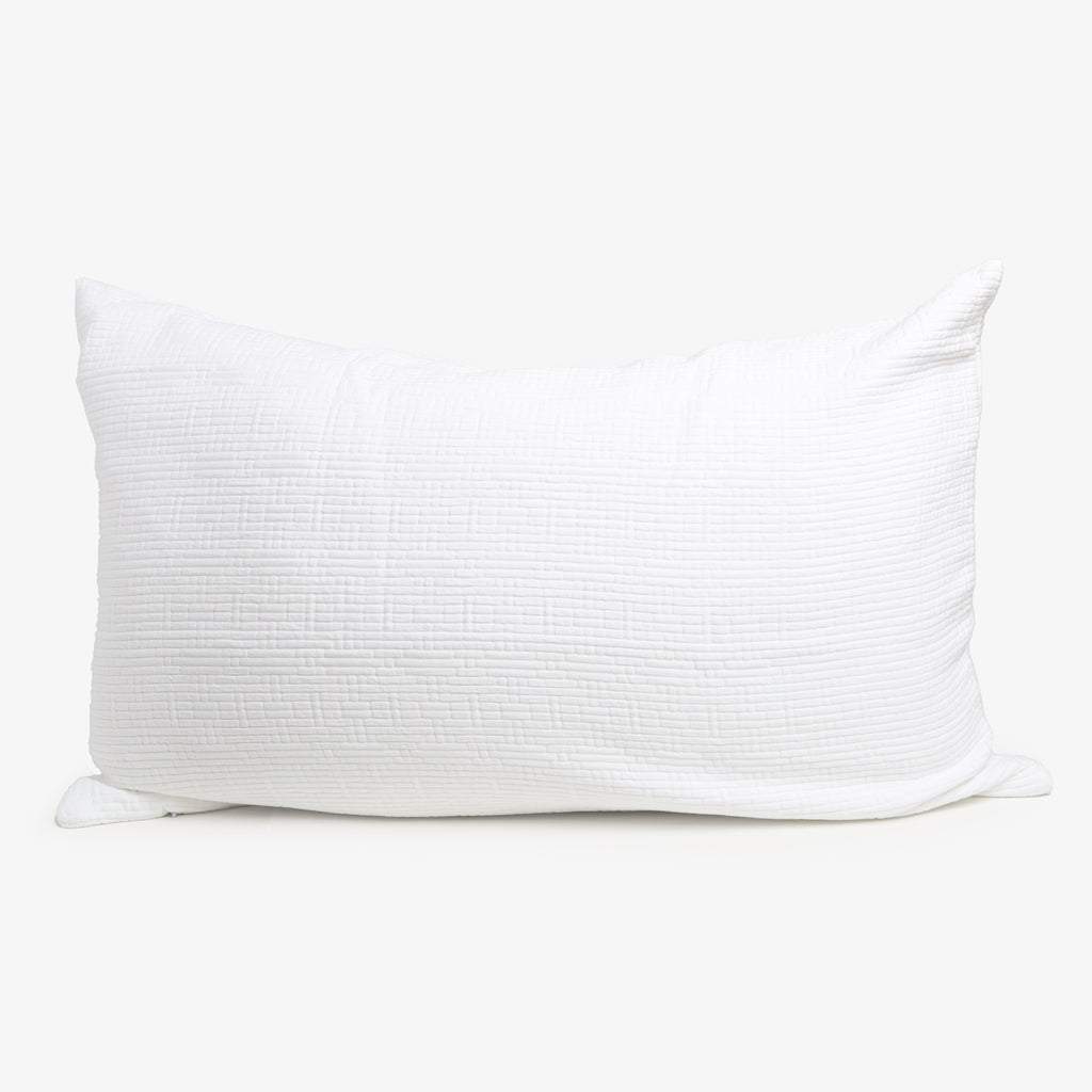 White Estella Bedspread Pillow Sham