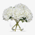 White Hydrngea Phoebe Spheric Vase 48cm