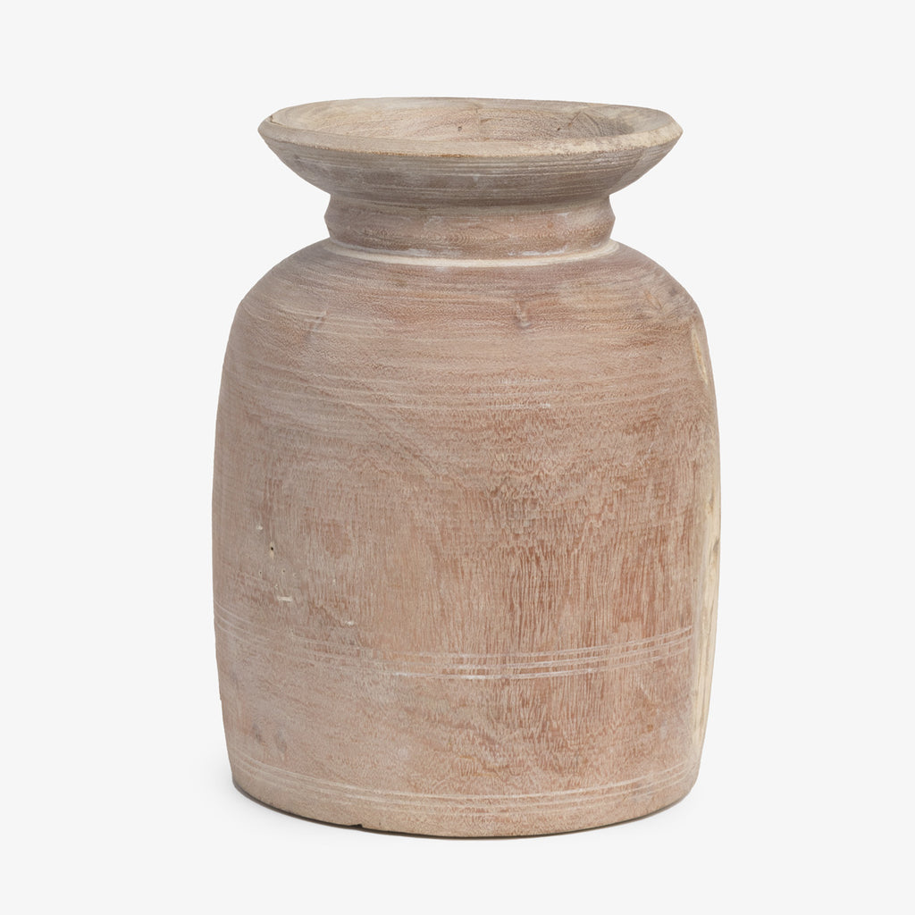 Wooden Round Pot