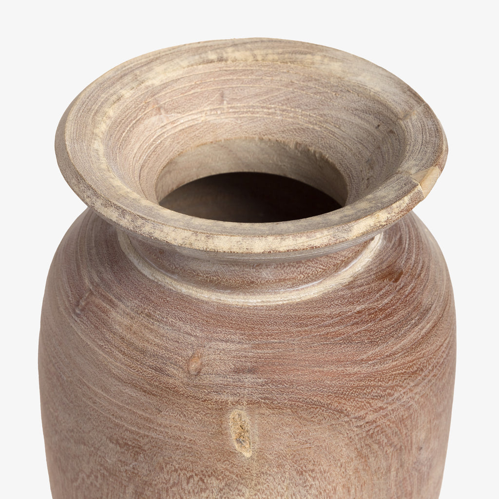 Wooden Round Pot