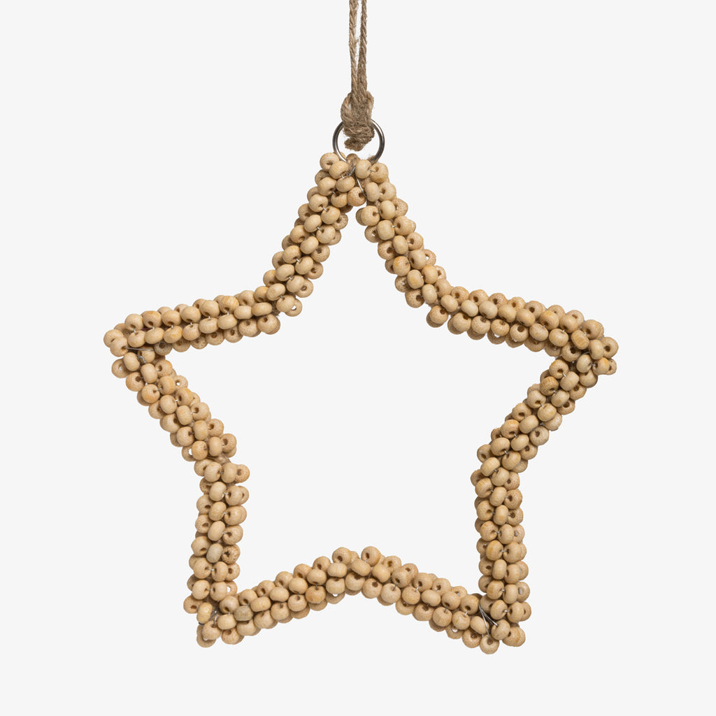 Star Wooden Bead Ornament