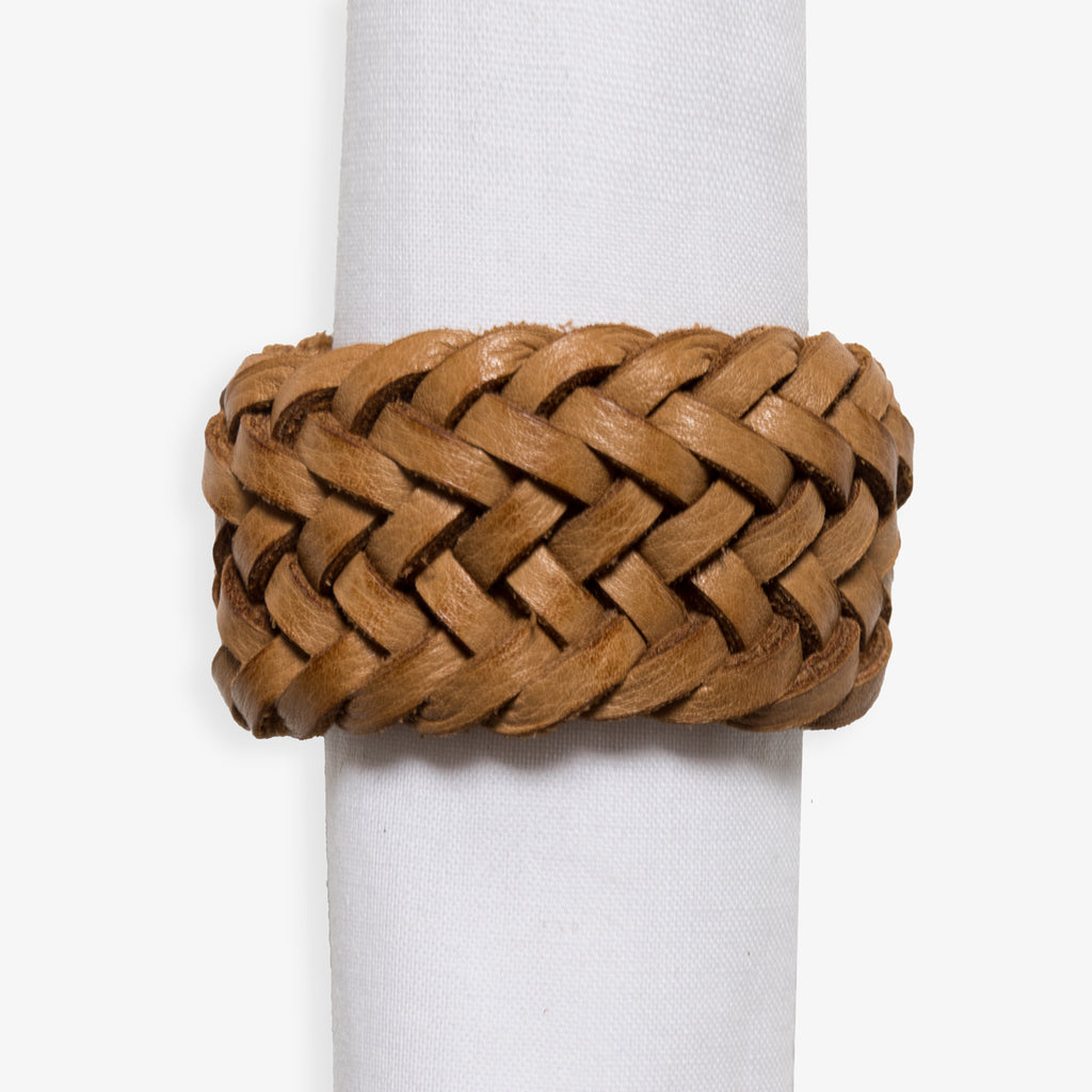 Woven Leather Napkin Ring