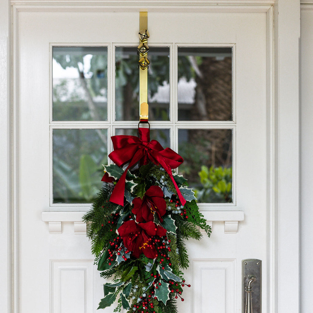 Wreath Hanger (Gold) Styled