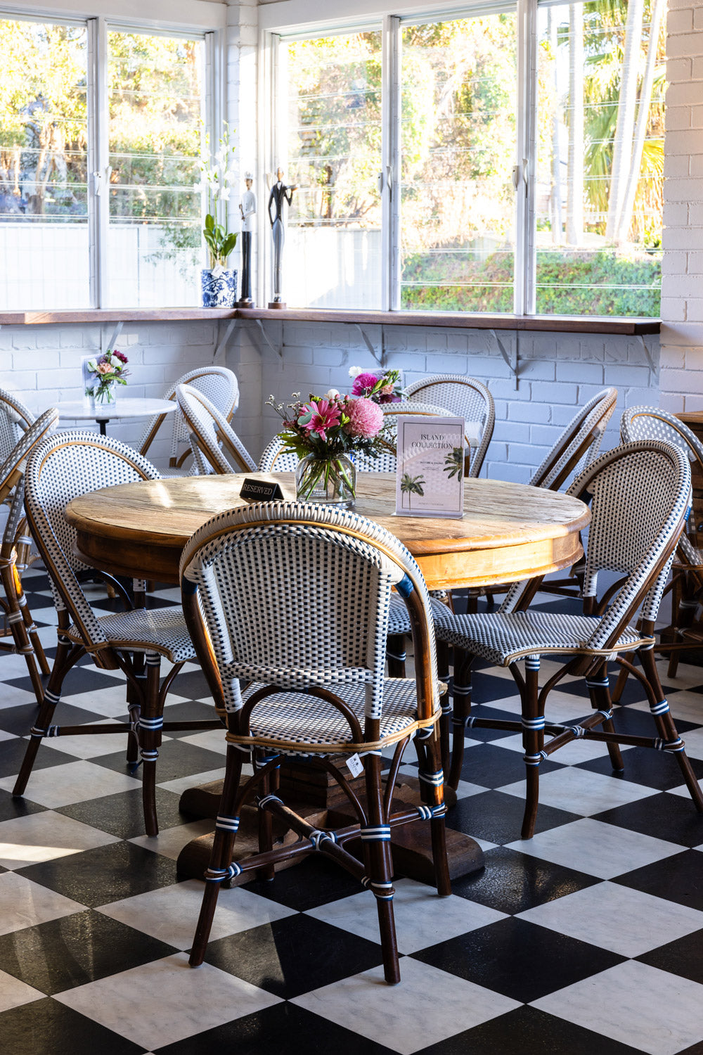 Tables at the Alfresco Emporium Cafe