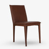 Andes Leather Dining Chair (Brown) Front
