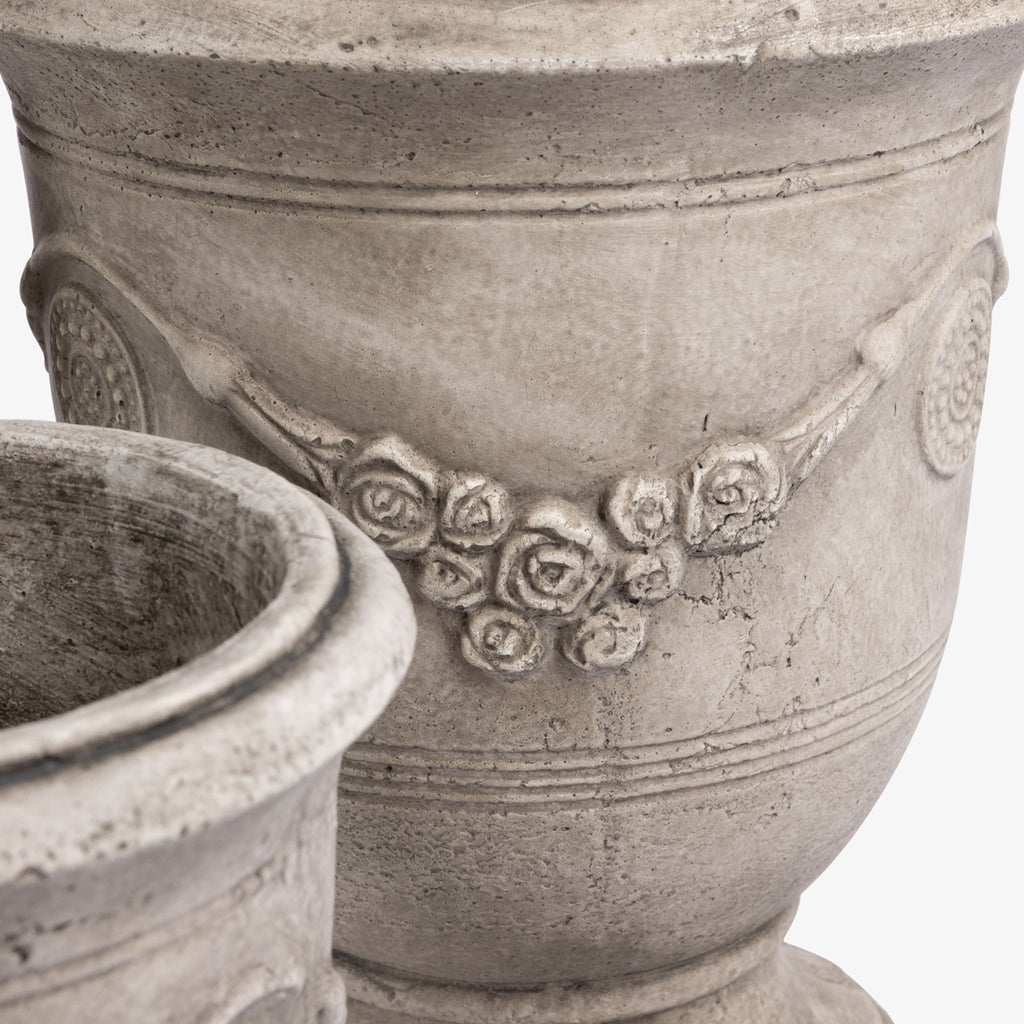 Anduze Concrete Urns Close Up
