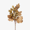 Artificial Christmas Grape Spray (Gold) Front View