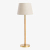 Rattan & Brass Lamp With Shade