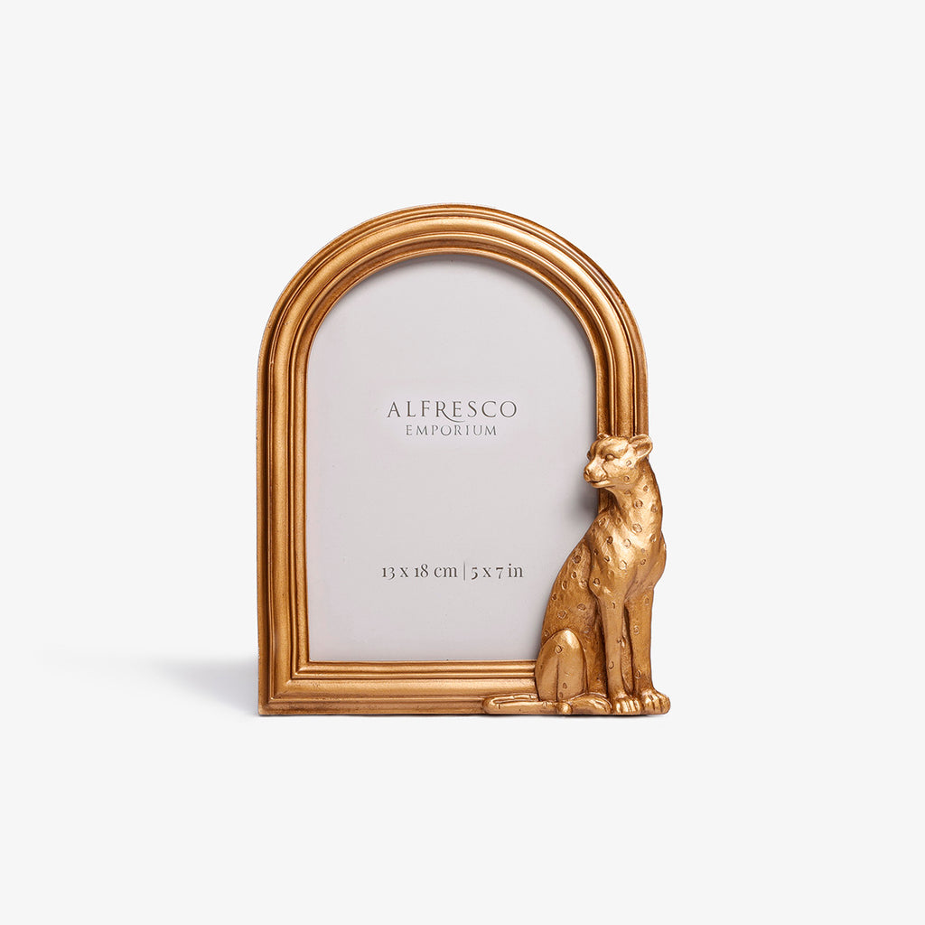 Arch Leopard Photo Frames (Gold)