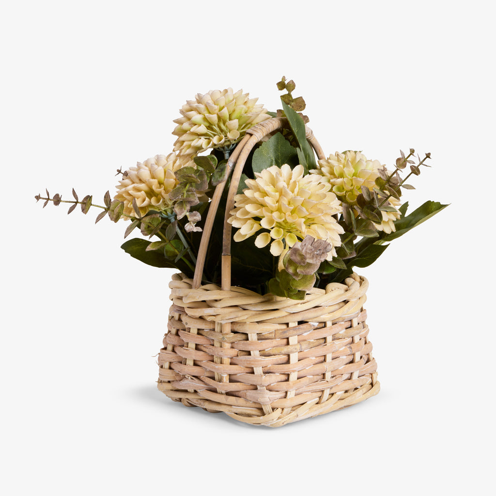Artificial Chrysanthemum Arrangement 31cm Front View