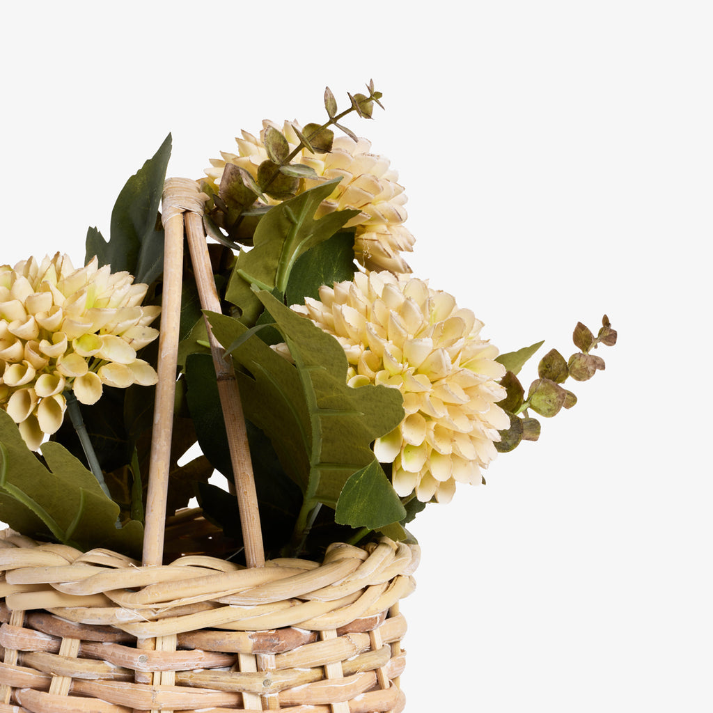 Artificial Chrysanthemum Arrangement 31cm Close Up