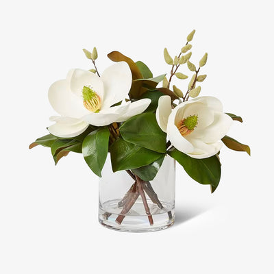 Artificial Classic Magnolia In Vase 44cm Front View