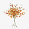 Artificial Dancing Orchids Rachel Vase (Orange) Front