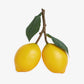 Artificial Pair Of Lemons Front View