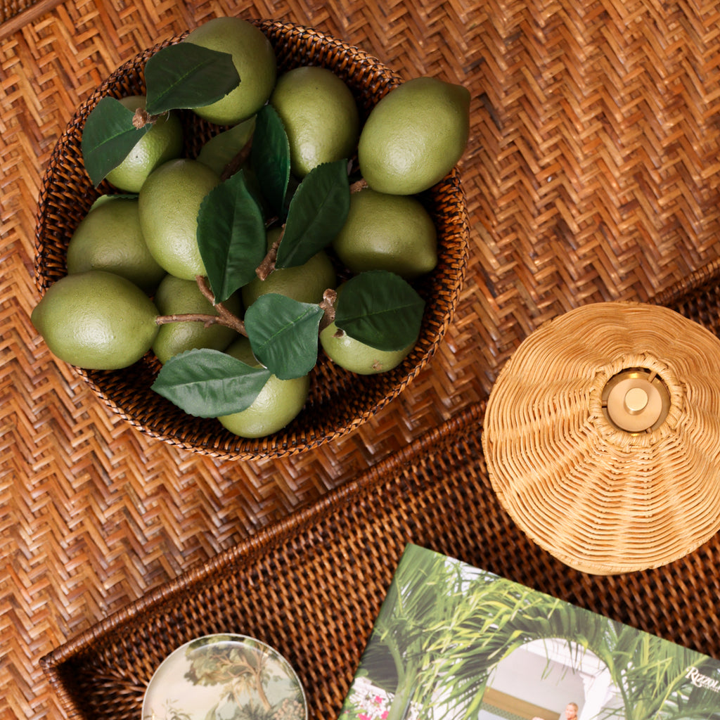 Artificial Decorative Limes Pair Styled in Bowl