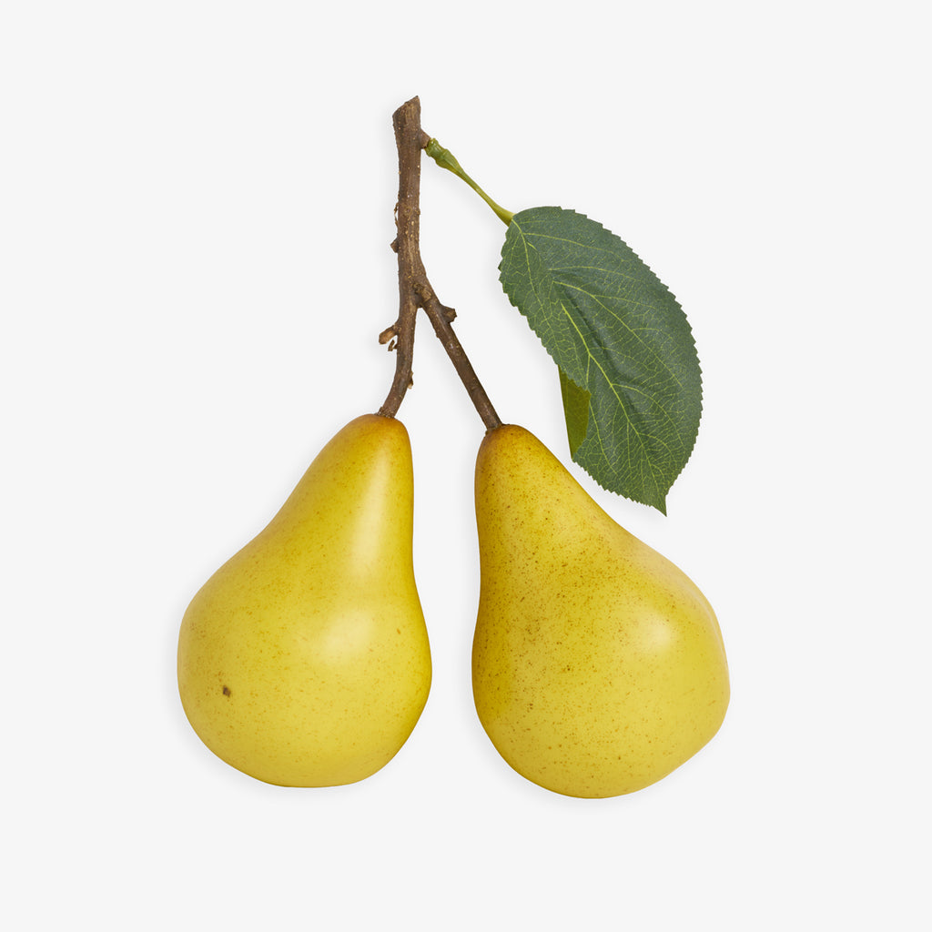 Artificial Pair Of Pears Front View