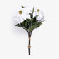 Artificial Poinsettia Posy (White)