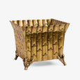 Bamboo Brass Planter Side View