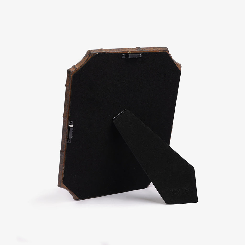 Bamboo Dark Brown Mirror Back