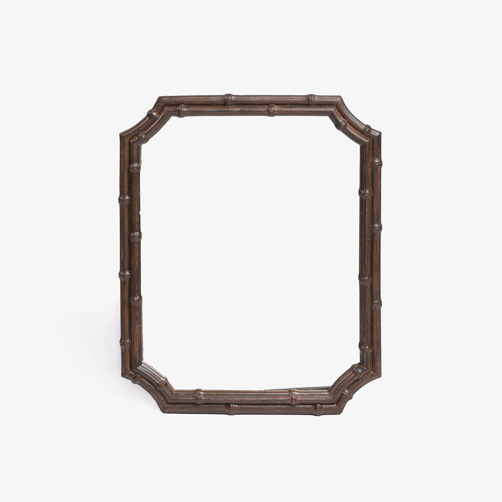 Bamboo Dark Brown Mirror Front
