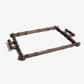 Bamboo Dark Brown Mirror Rectangular Tray