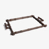 Bamboo Dark Brown Mirror Rectangular Tray
