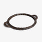 Bamboo Dark Brown Mirror Round Tray