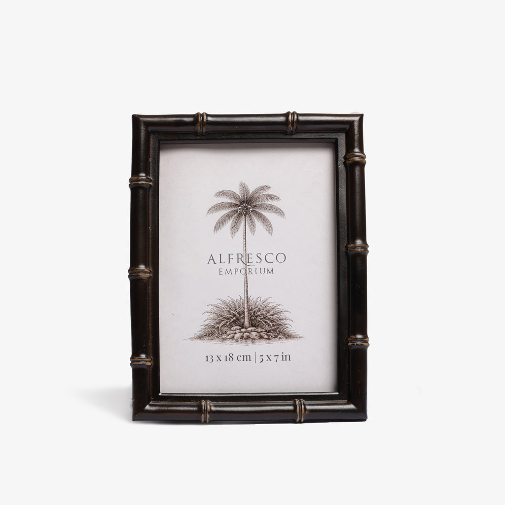 Bamboo Dark Brown Photo Frames Front