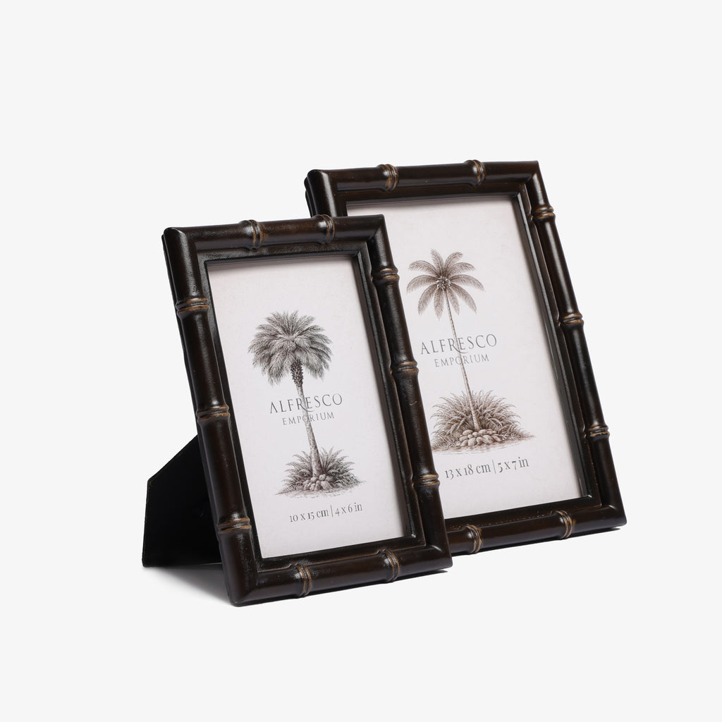 Bamboo Dark Brown Photo Frames