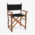 Bamboo Folding Director's Chair (Natural & Black) Front