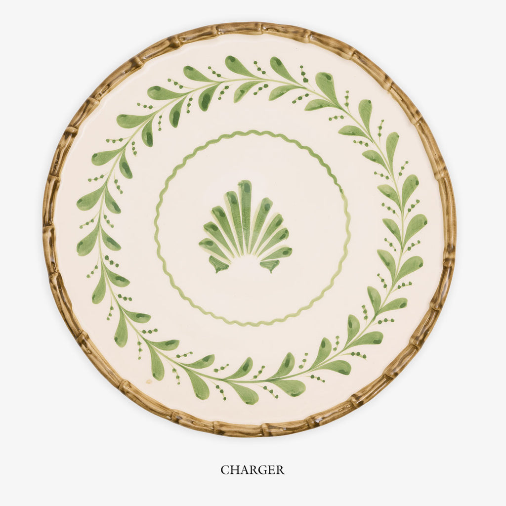 Bamboo Shell Dinnerware Charger Plate