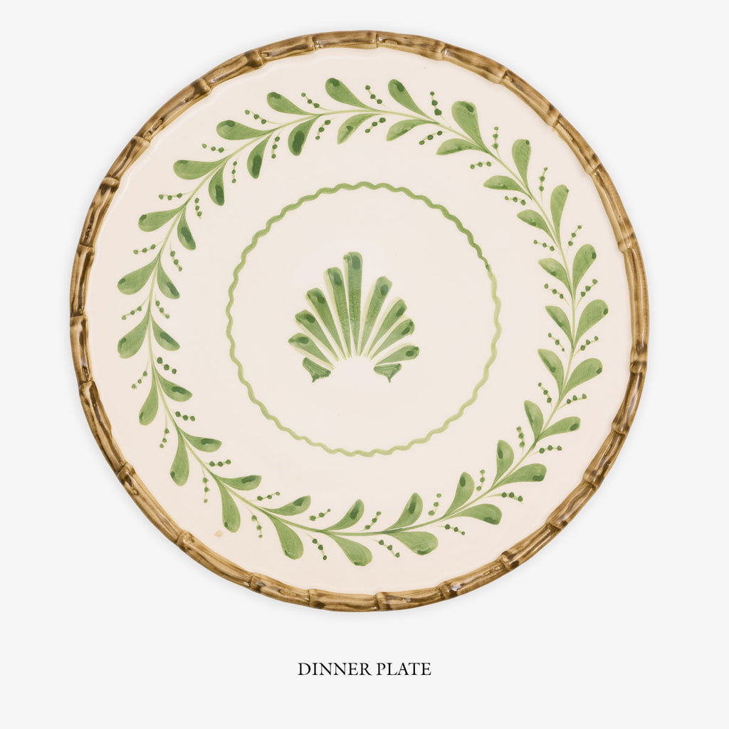 Bamboo Shell Dinnerware Dinner Plate