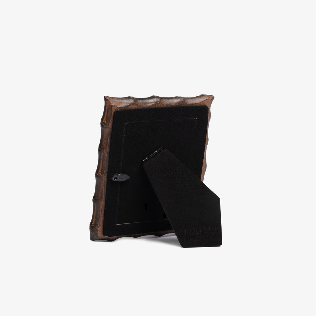 Bamboo Thick Dark Brown Bamboo Photo Frame Back