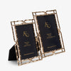 Bamboo Trellis Photo Frame (Gold) Group