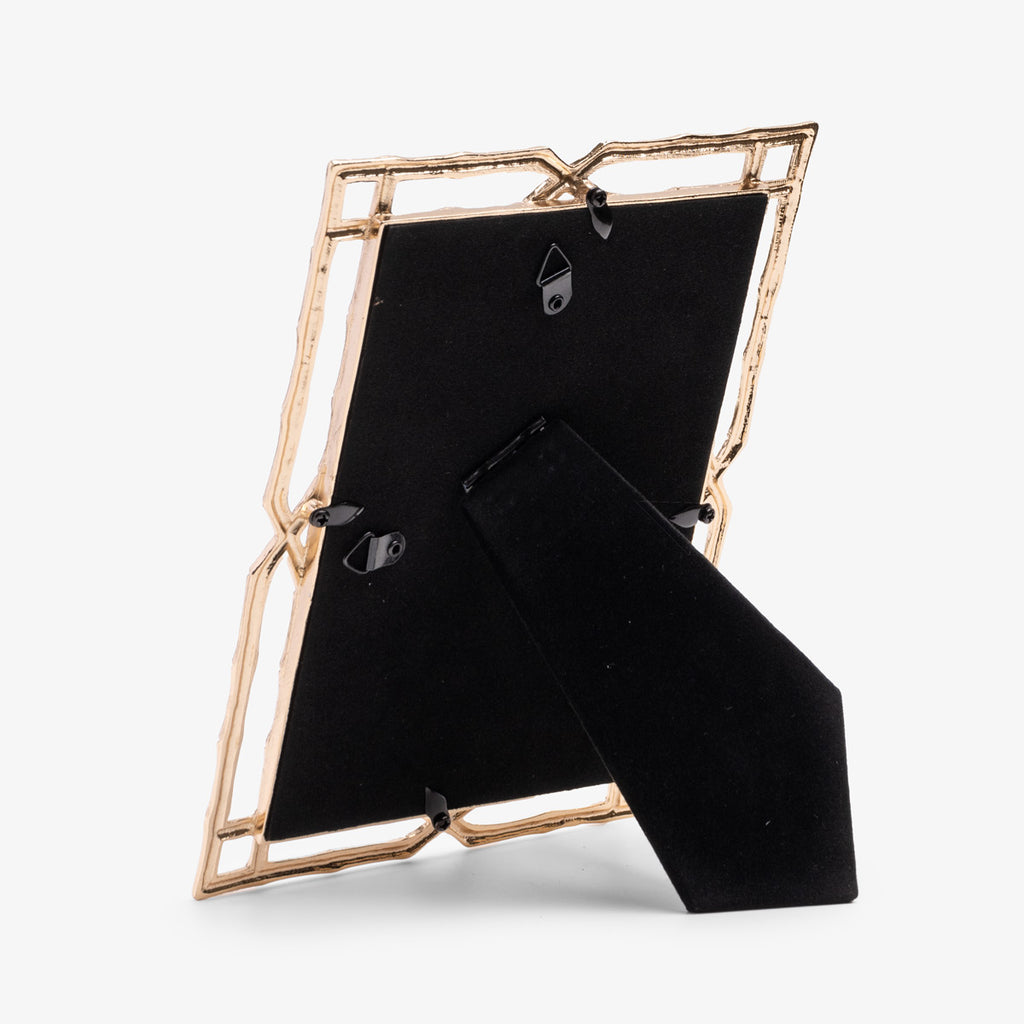 Bamboo Trellis Photo Frame (Gold) Back