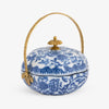Barclay Basket With Brass Handle Side VIew
