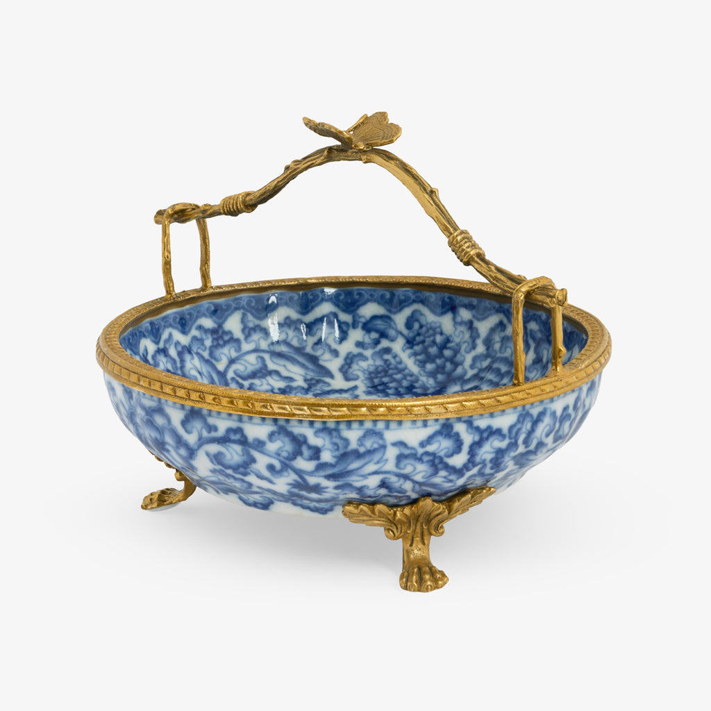 Barclay Dish With Butterfly Handle Side View