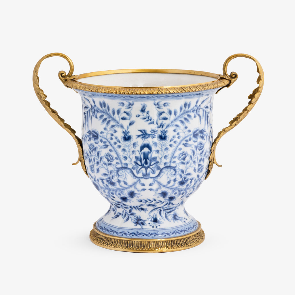 Barclay Urn With Brass Handles Front View