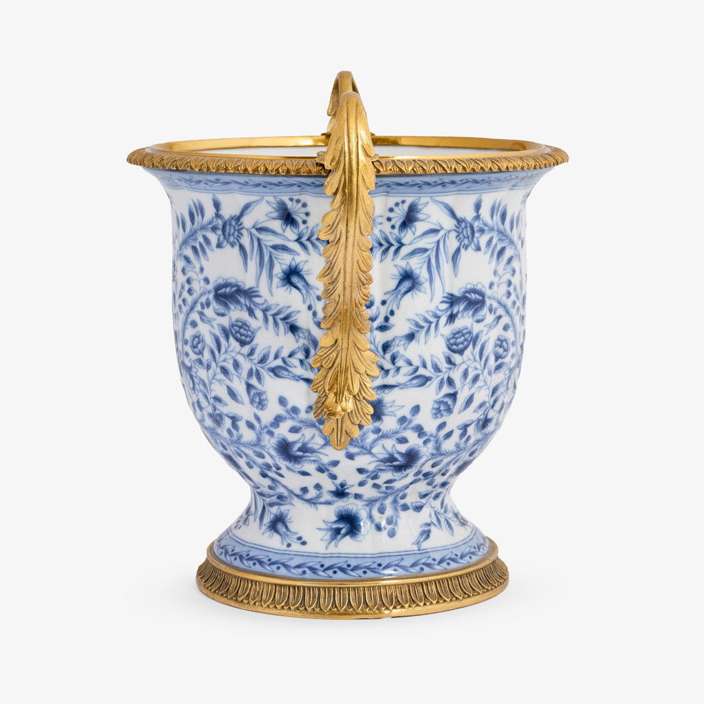 Barclay Urn With Brass Handles Side View
