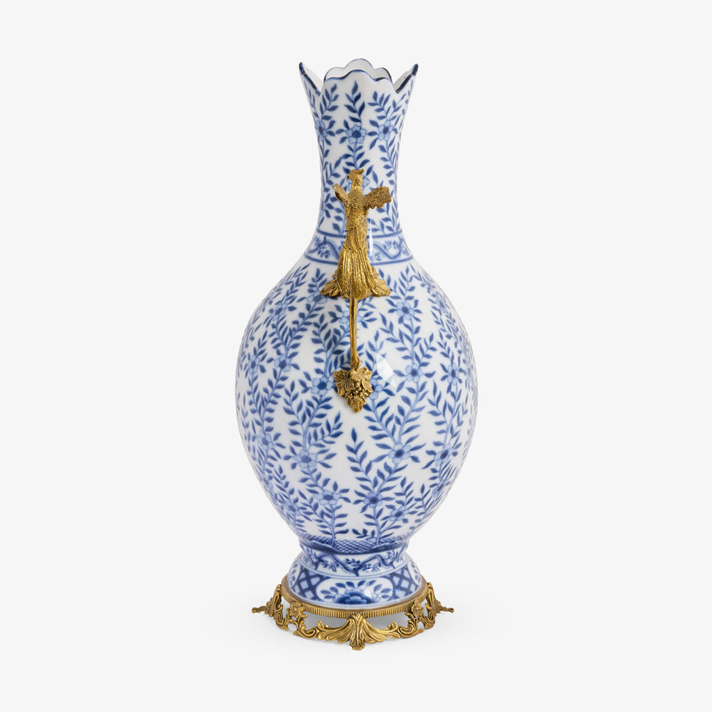 Barclay Vase With Phoenix Handles 42cm Side View
