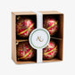 Baroque Baubles Set Of 4 (Red & Gold) In Box