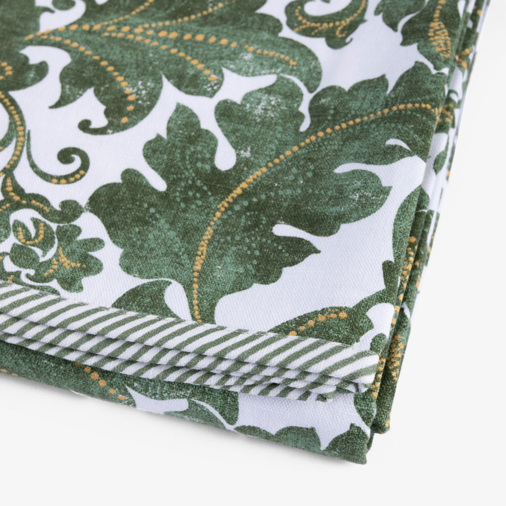 Batik Verdigris Tablecloths (Green) Close Up